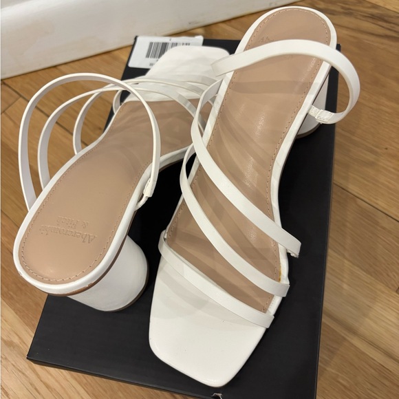 Abercrombie & Fitch White Strappy Heels - Picture 4 of 5